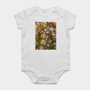 Wet rock background Baby Bodysuit